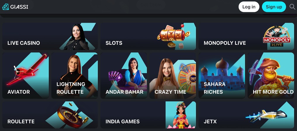 glassi casino games