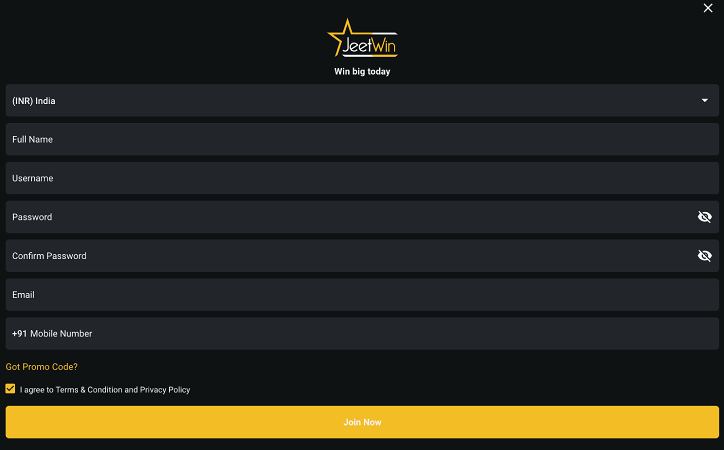 jeetwin registration